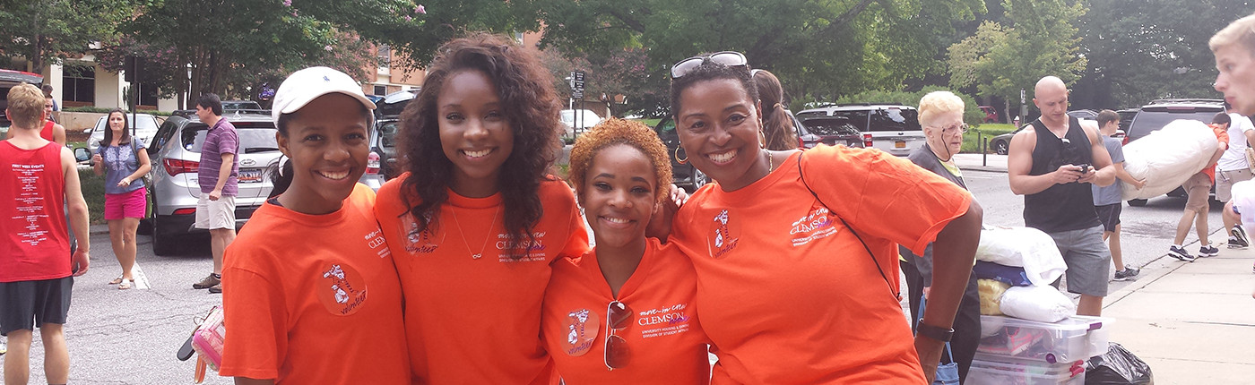 Members of the Clemson Black Alumni Council out on the campus