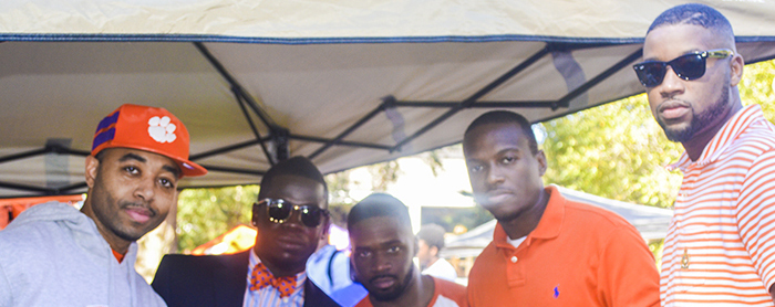 Members of the Clemson Black Alumni Council tailgating