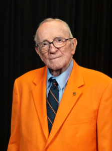 Ft. Motte, South Carolina native and World War II veteran James T. McCabe is being honored by the Clemson Alumni Association with the Distinguished Service Award, the highest honor that the association bestows on former Clemson Tigers. 