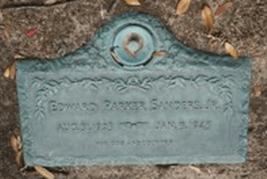 Edward Parker Sanders, Jr. headstone