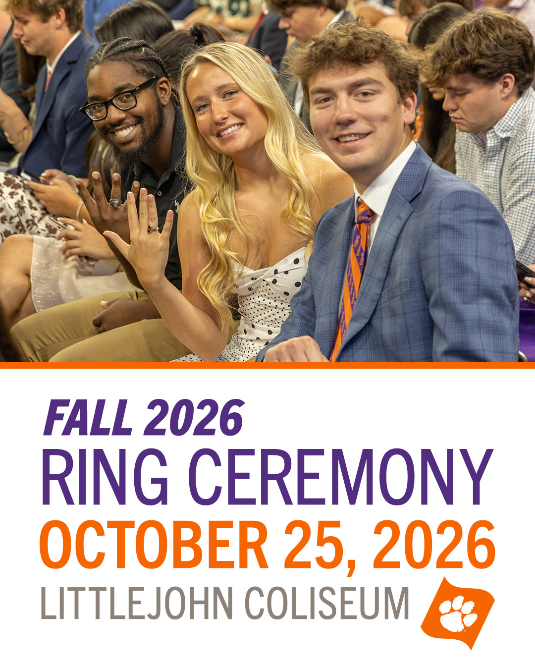 Announcement of Fall 2026 Ring Ceremony