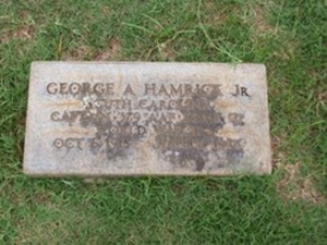 George Hamrick's grave stone
