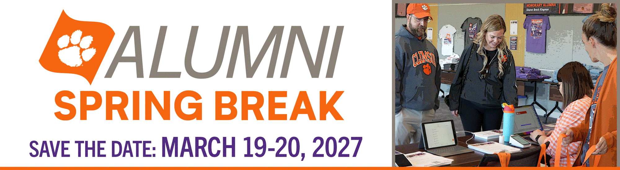 invitation to attend alumni spring break