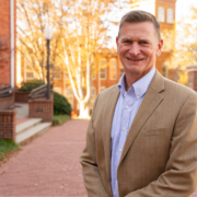 Joe Ryan posing on campus