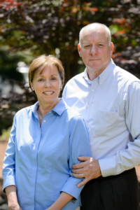 Moorehead with his wife